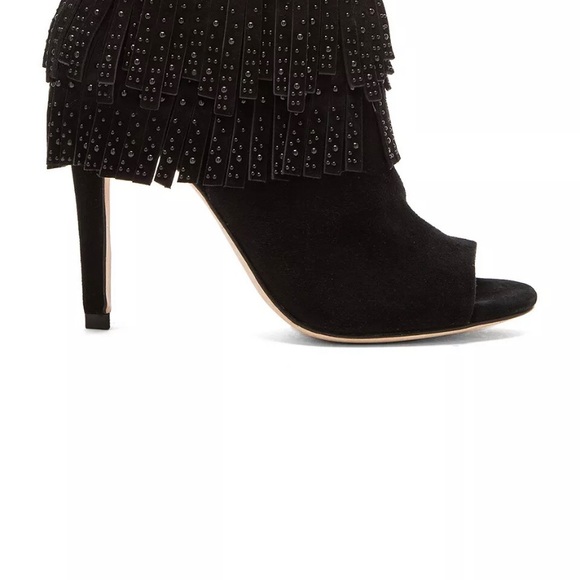 NIB Bcbg Kidsuede Fringe Ankle Bootie 10M Orig$350 - Picture 3 of 12